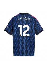 Arsenal Jurrien Timber #12 Jalkapallovaatteet Vieraspaita 2025-26 Lyhythihainen